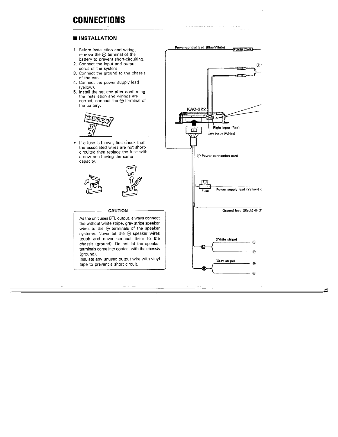 Kenwood KAC-322 manual 