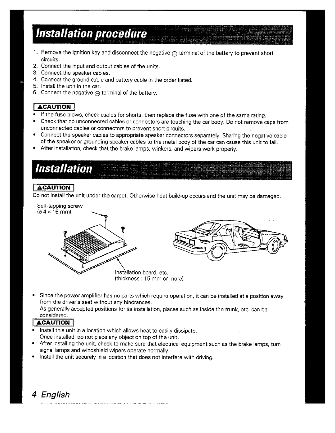 Kenwood KAC-526 manual 