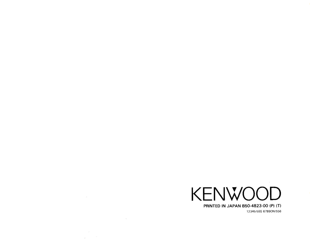 Kenwood KAC-7200 manual 