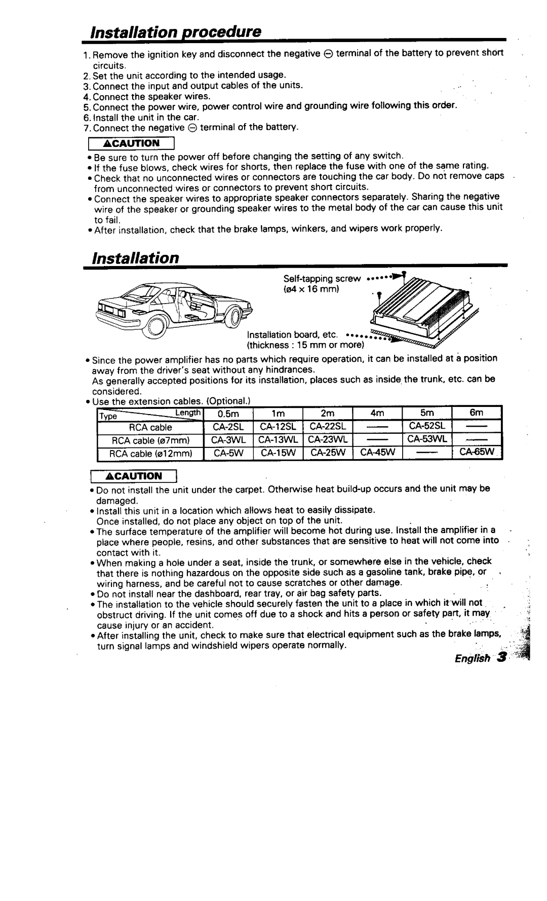 Kenwood KAC-748 manual 