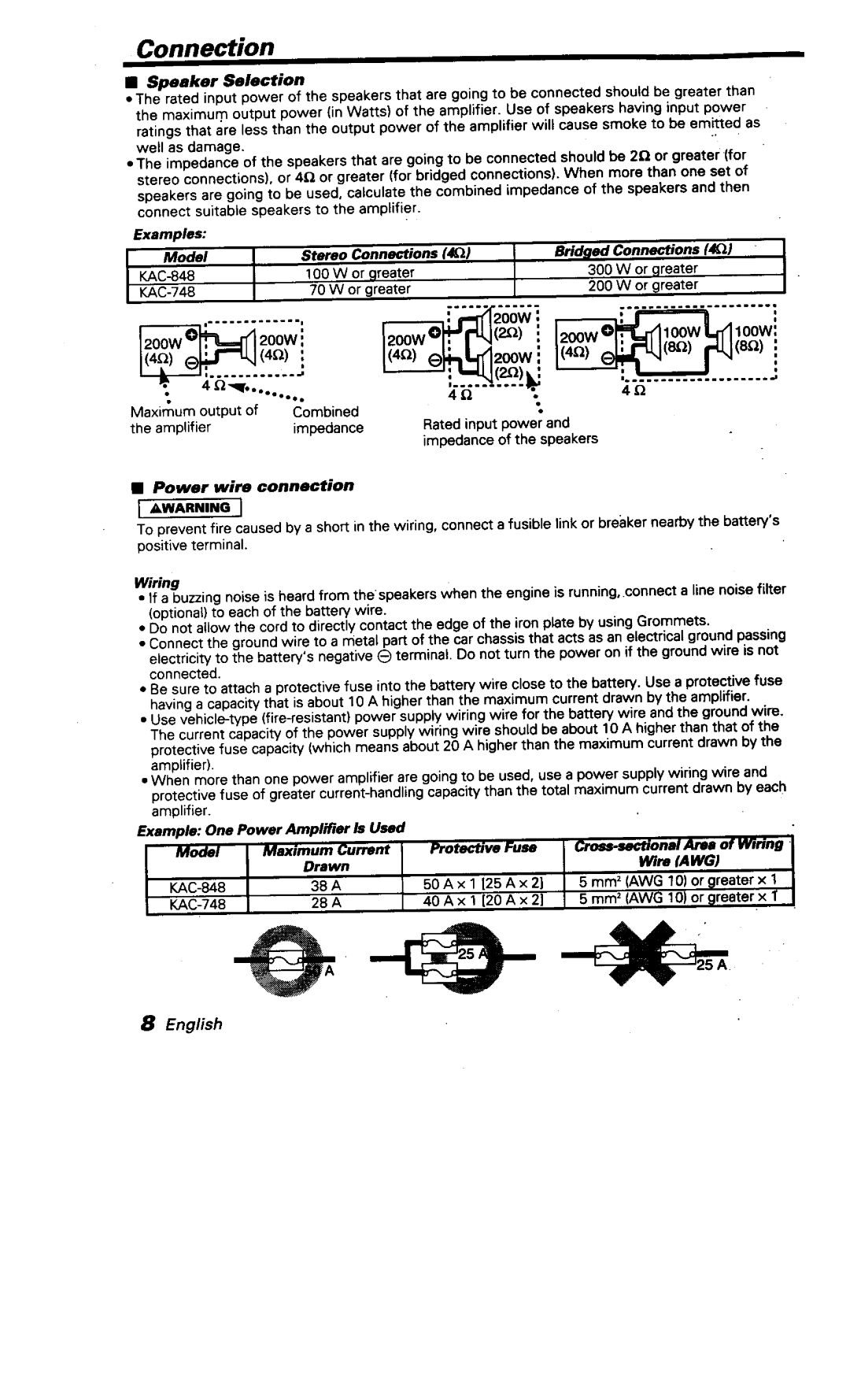 Kenwood KAC-748 manual 