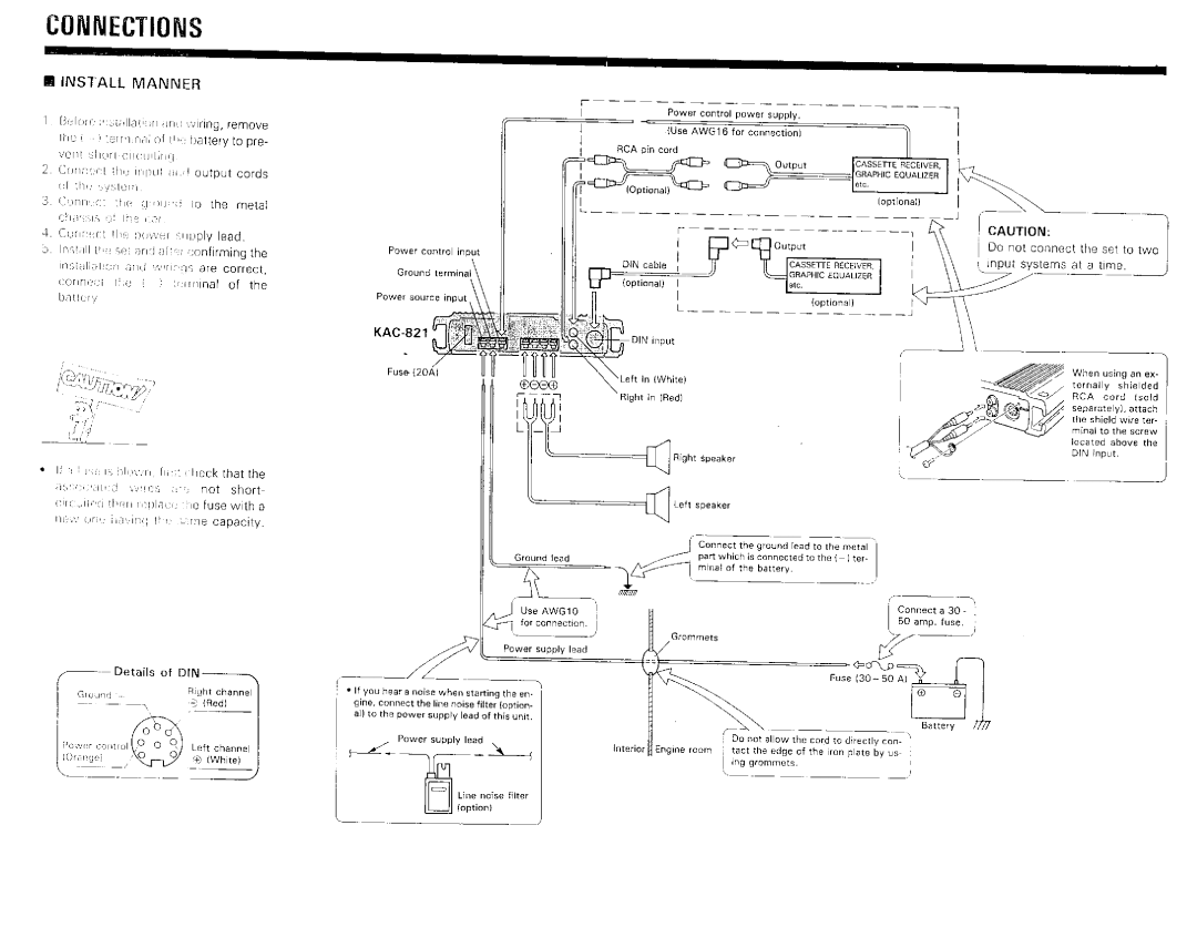 Kenwood KAC-821 manual 