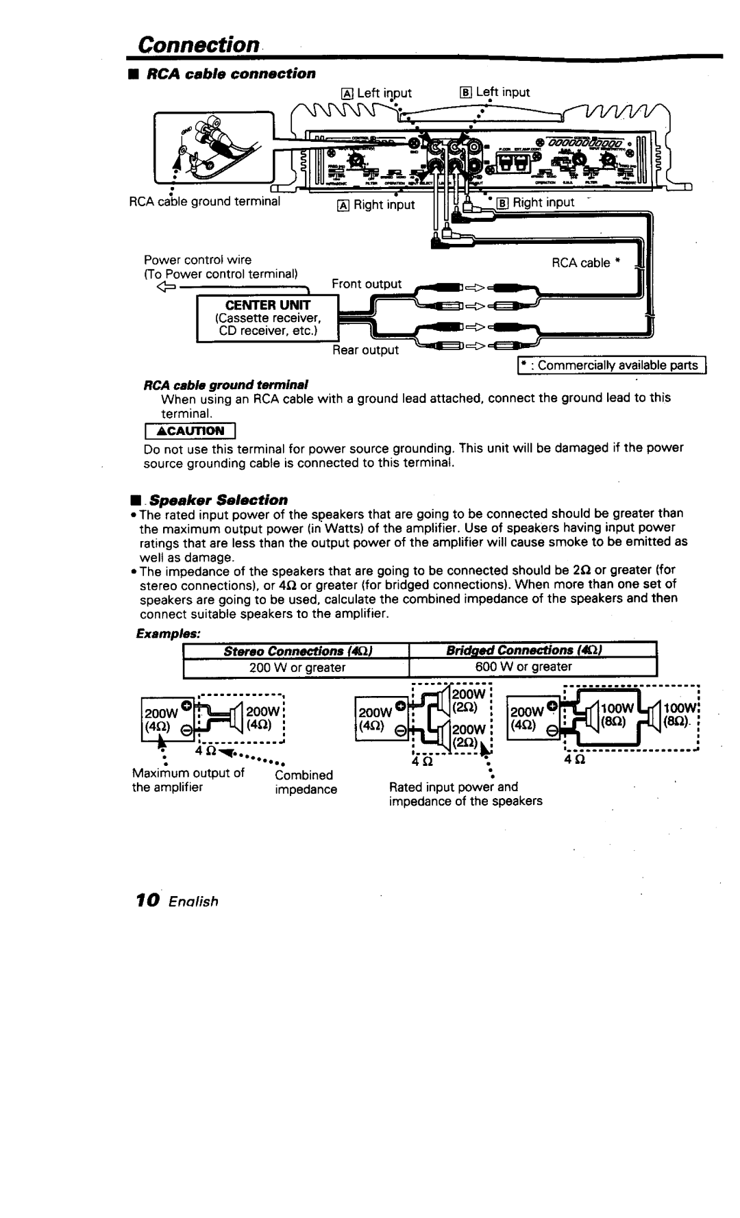 Kenwood KAC-X501F manual 