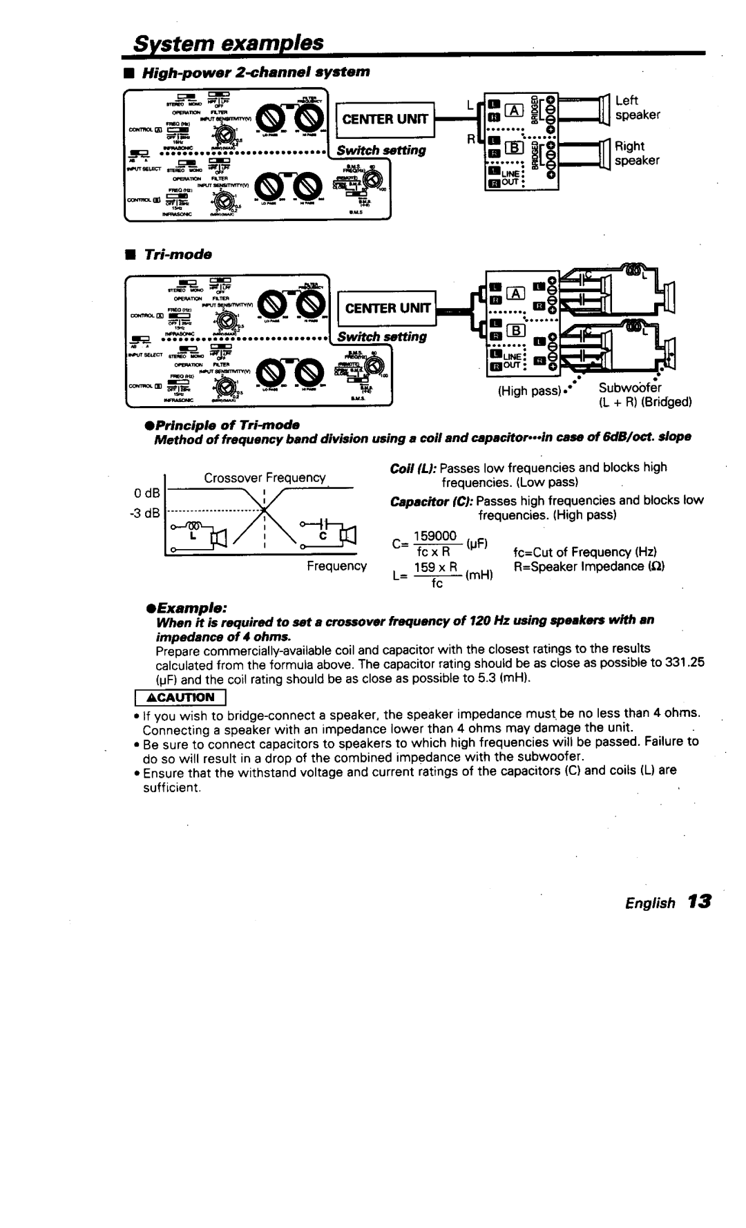 Kenwood KAC-X501F manual 