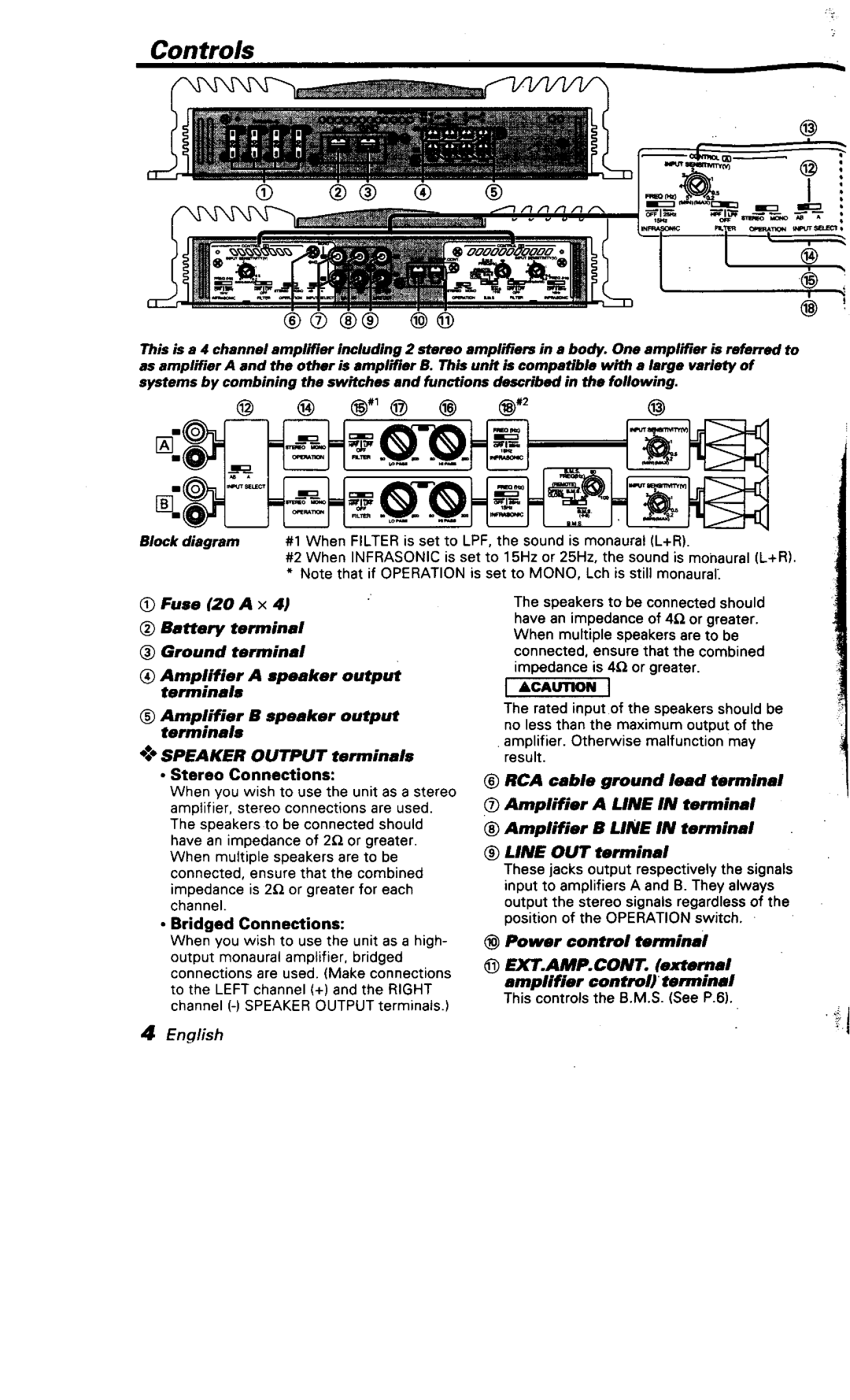 Kenwood KAC-X501F manual 