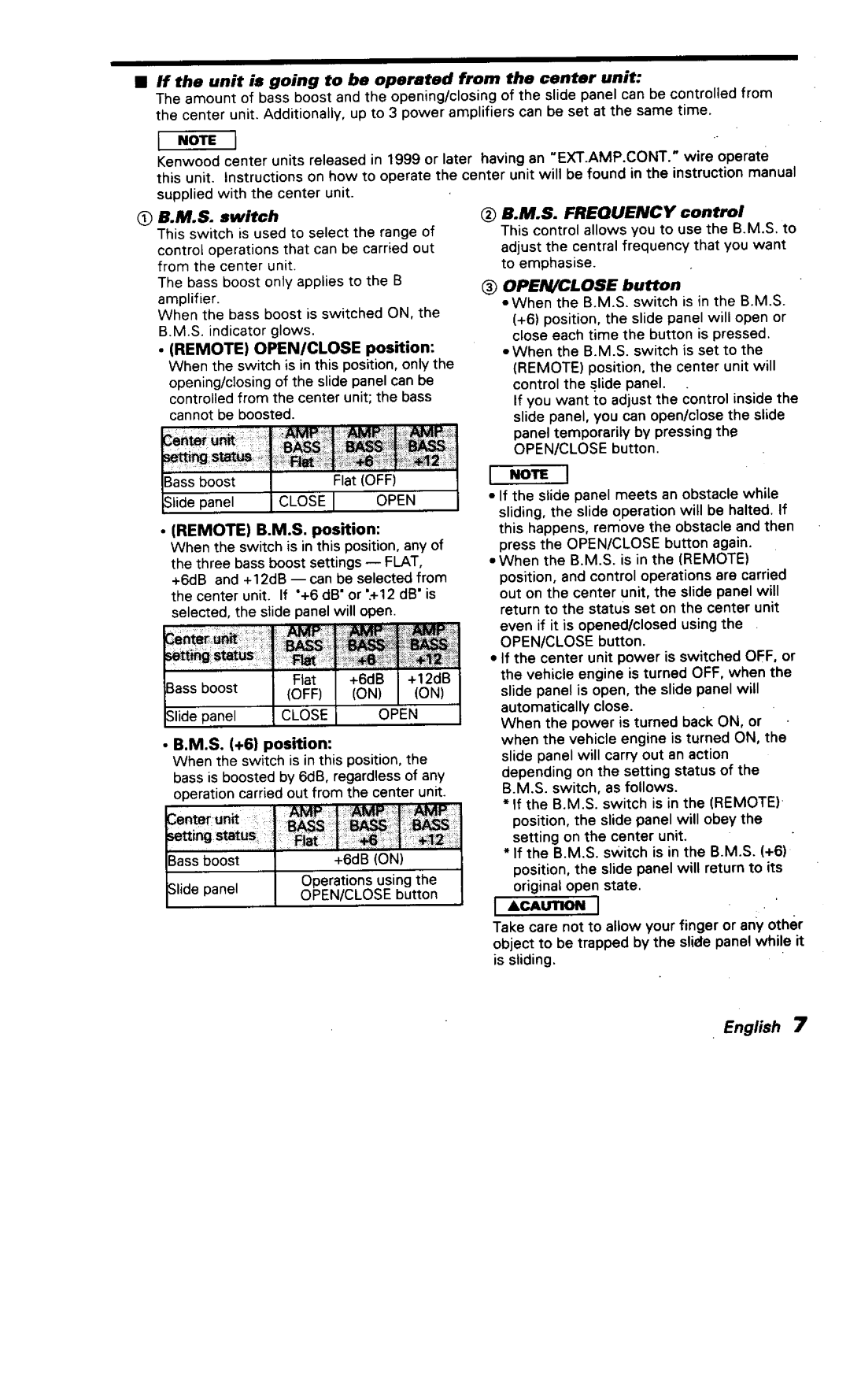 Kenwood KAC-X501F manual 