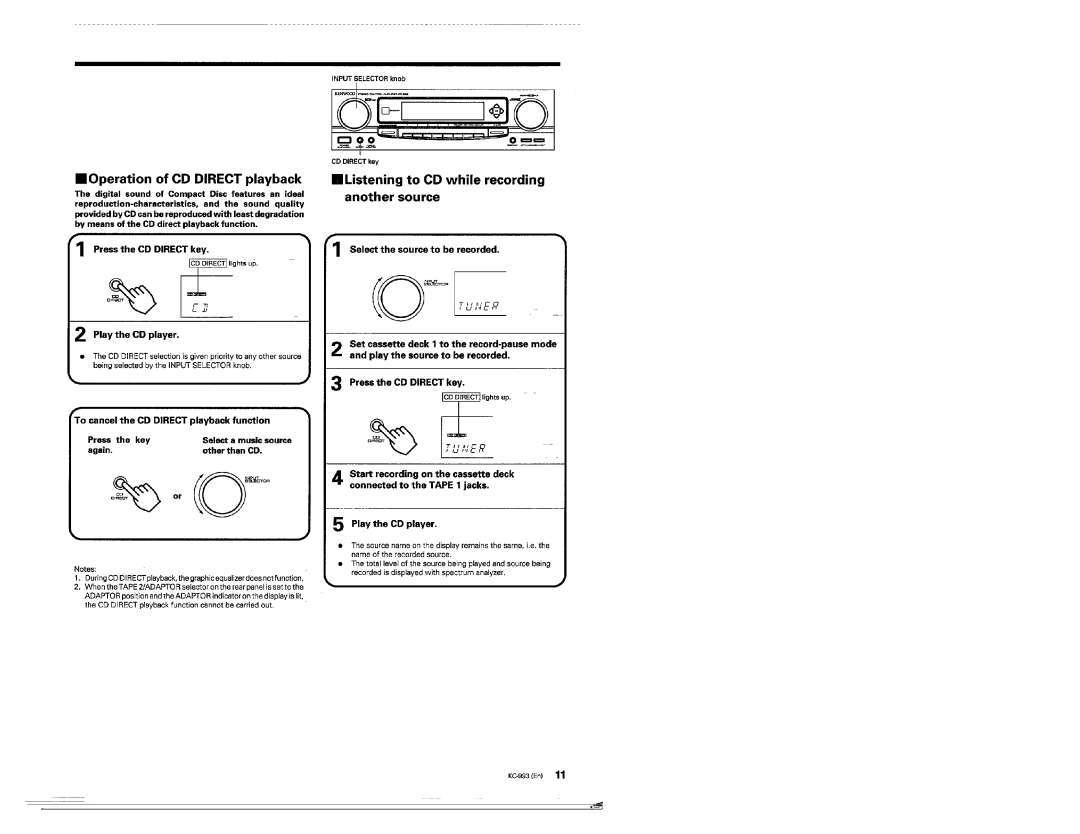 Kenwood KC-993 manual 