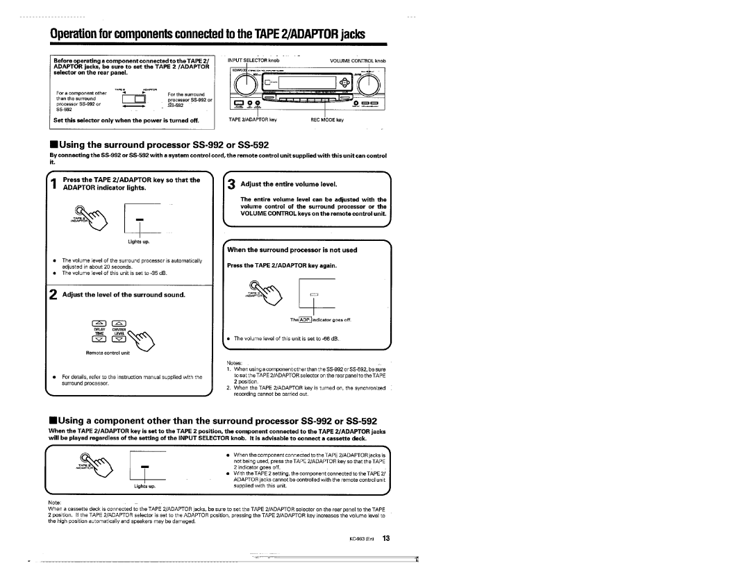 Kenwood KC-993 manual 