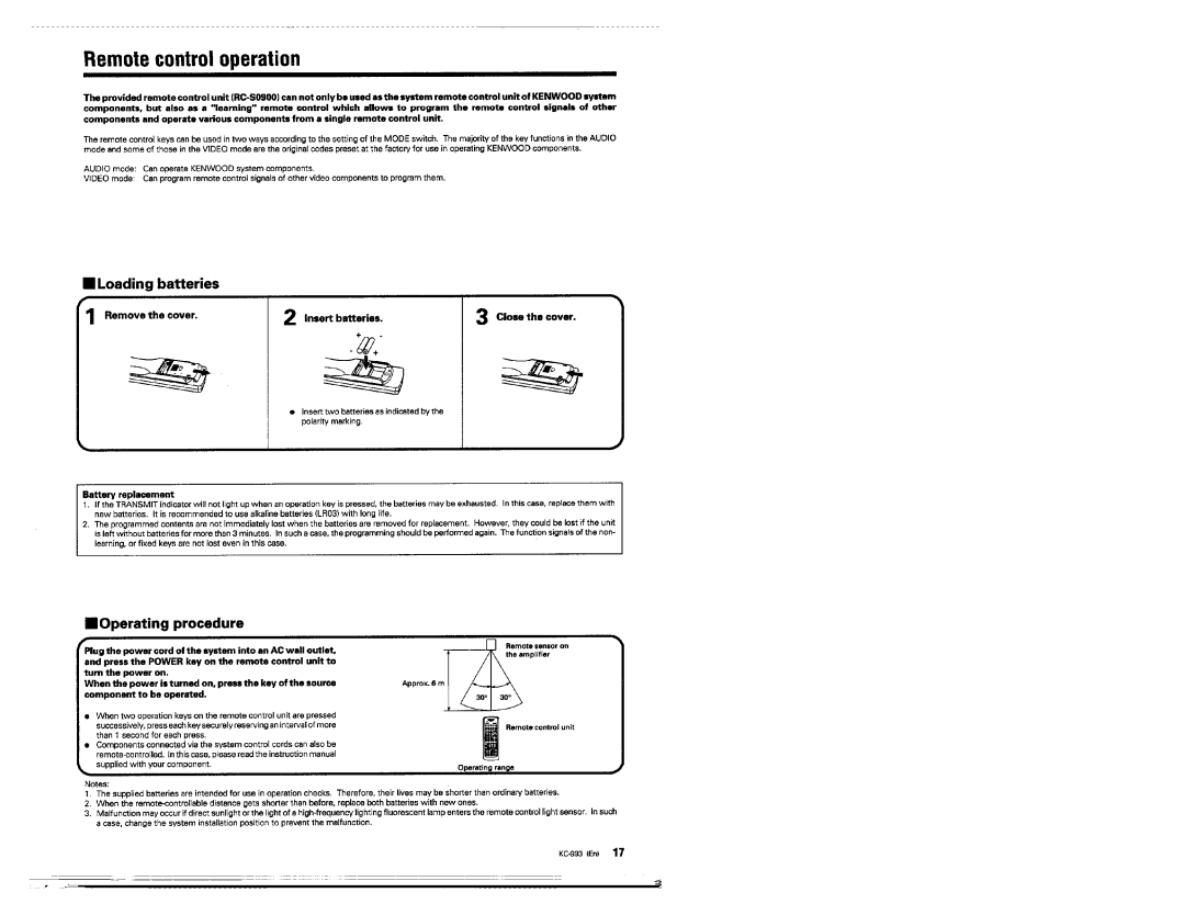 Kenwood KC-993 manual 