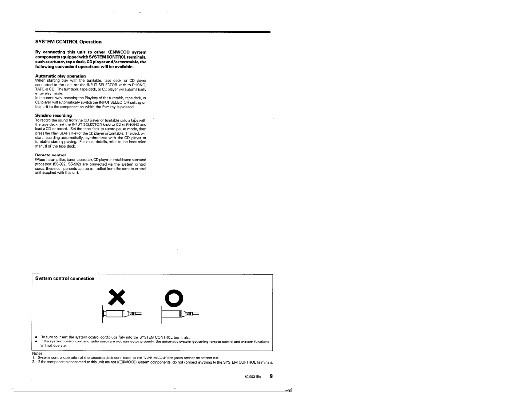 Kenwood KC-993 manual 