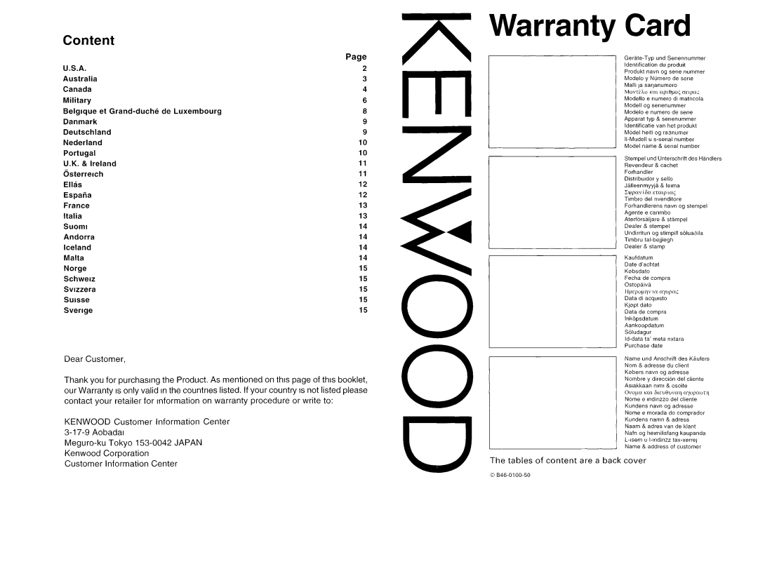 Kenwood KDC-115S instruction manual 