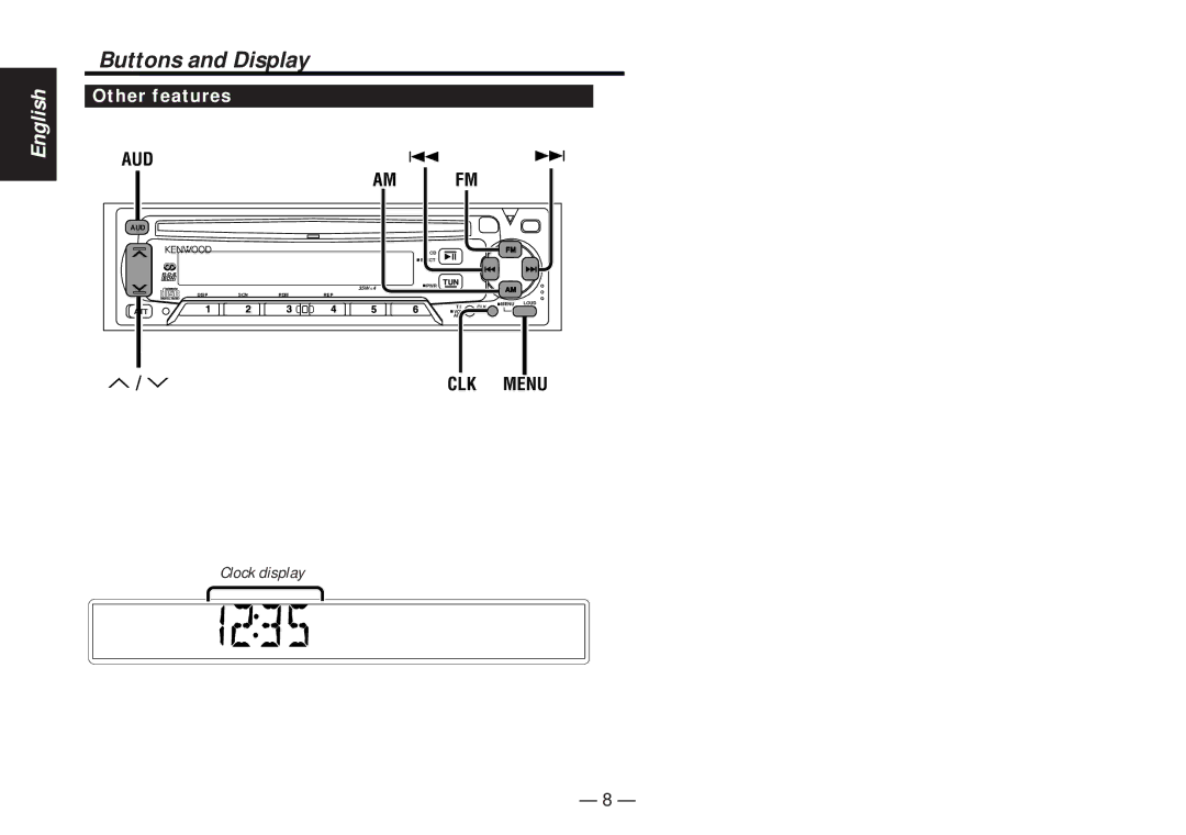 Kenwood KDC-4060RG, KDC-4060RA instruction manual Other features 