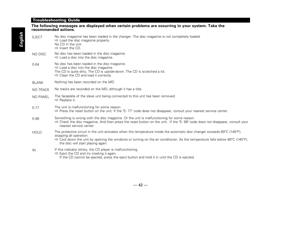 Kenwood KDC-6015, KDC-X615, KDC-515S instruction manual Blank 