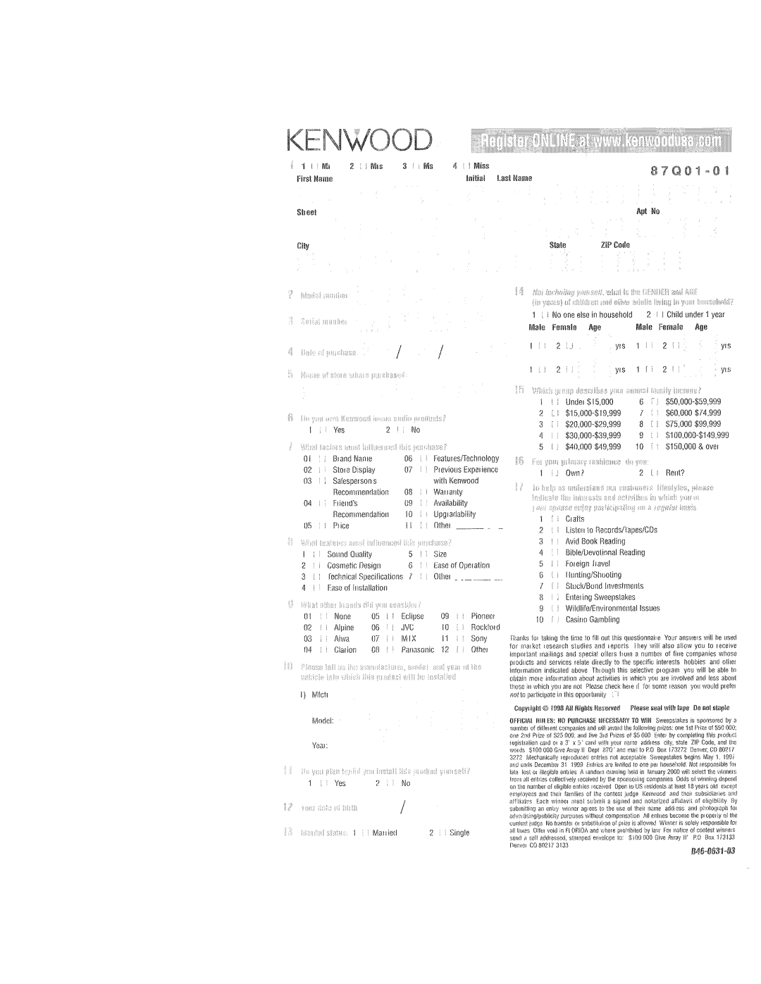 Kenwood KDC-X615, KDC-6015, KDC-515S instruction manual 