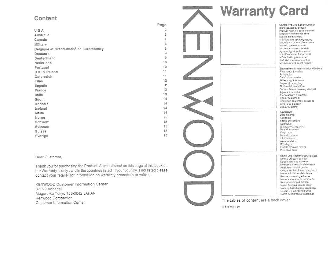 Kenwood KDC-X615, KDC-6015, KDC-515S instruction manual 