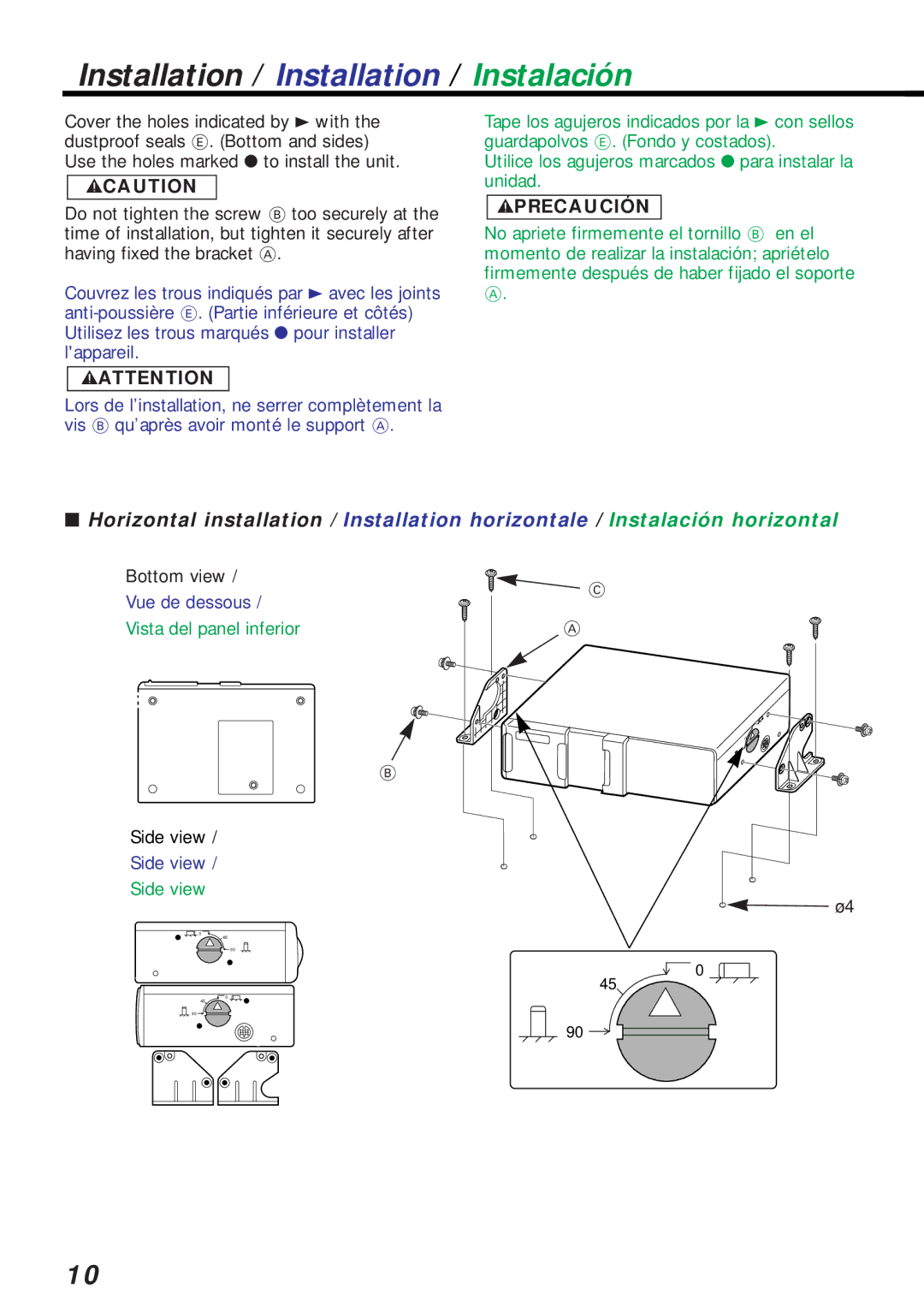 Kenwood KDC-C461 instruction manual 2CAUTION 