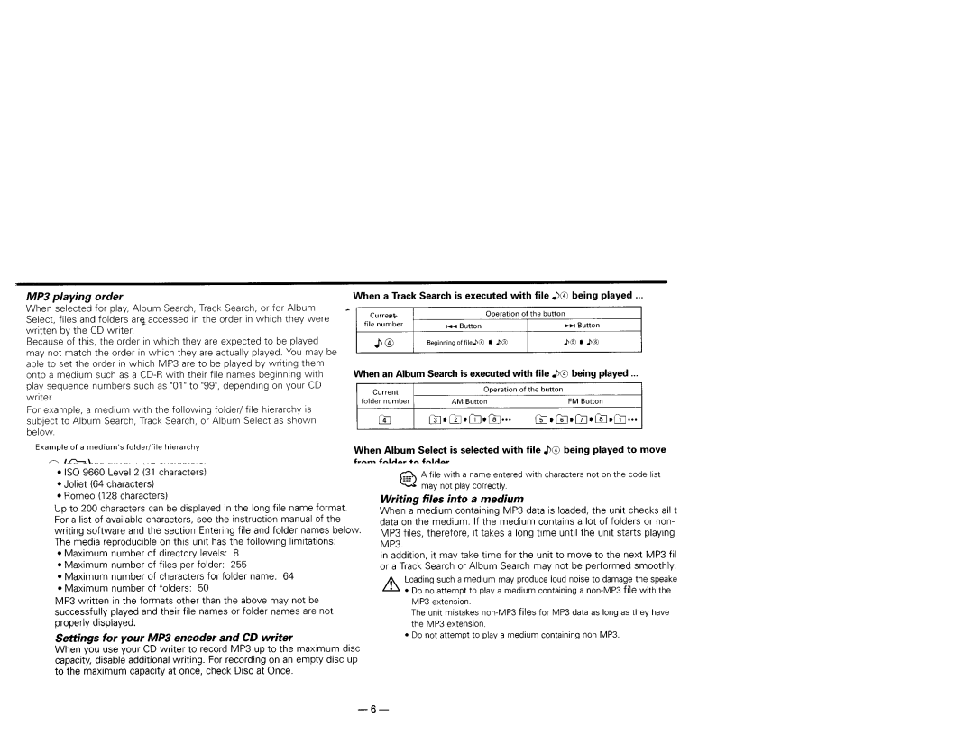 Kenwood KDC-MP819, KDC-X659, KDC-X559, KDC-719 instruction manual Current 