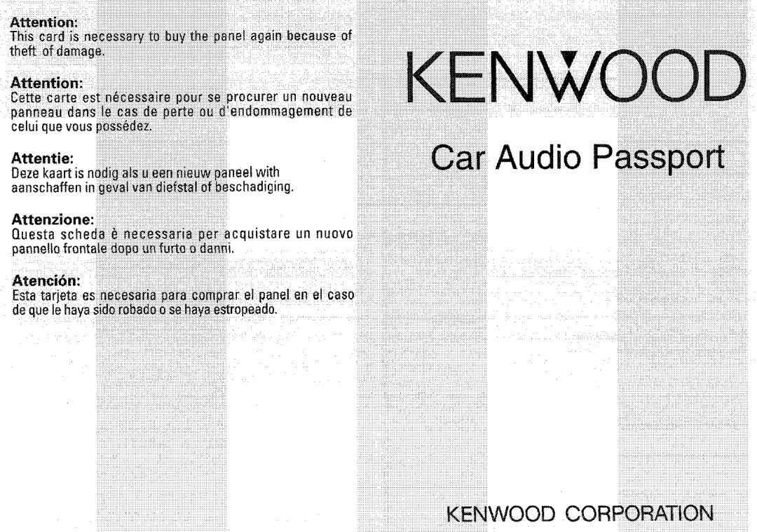 Kenwood KDC-X717 instruction manual ar Audio 