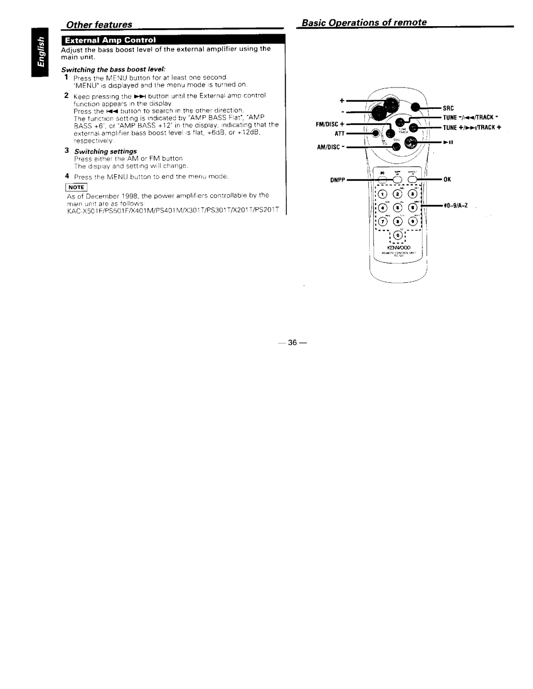 Kenwood KDC-X911 manual 