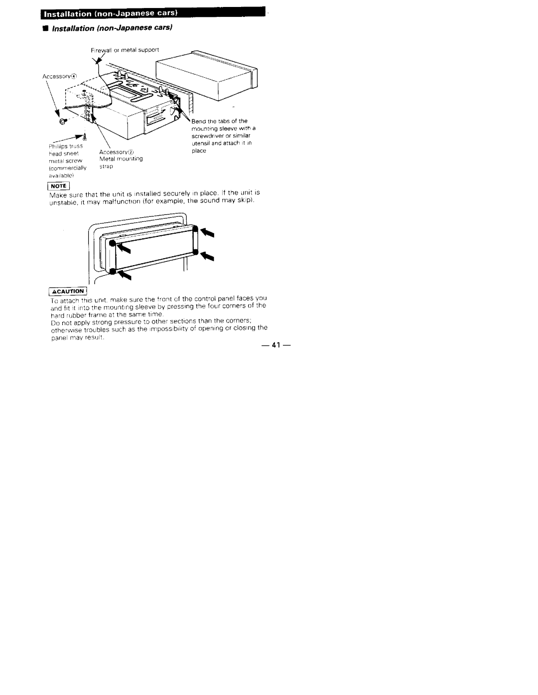 Kenwood KDC-X911 manual 