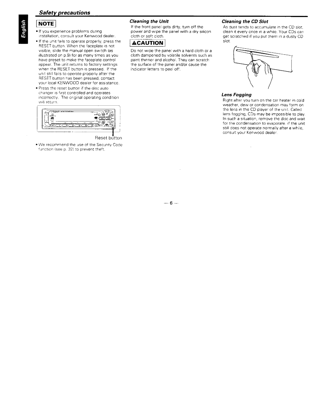 Kenwood KDC-X911 manual 