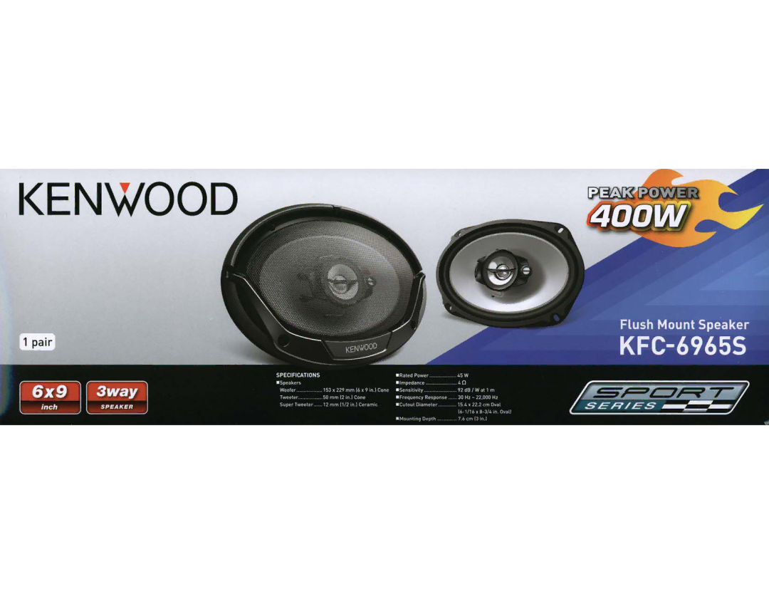 Kenwood KFC6965S manual Kenwood 