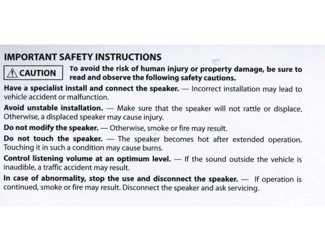 Kenwood KFC6965S manual Safety Instructions 