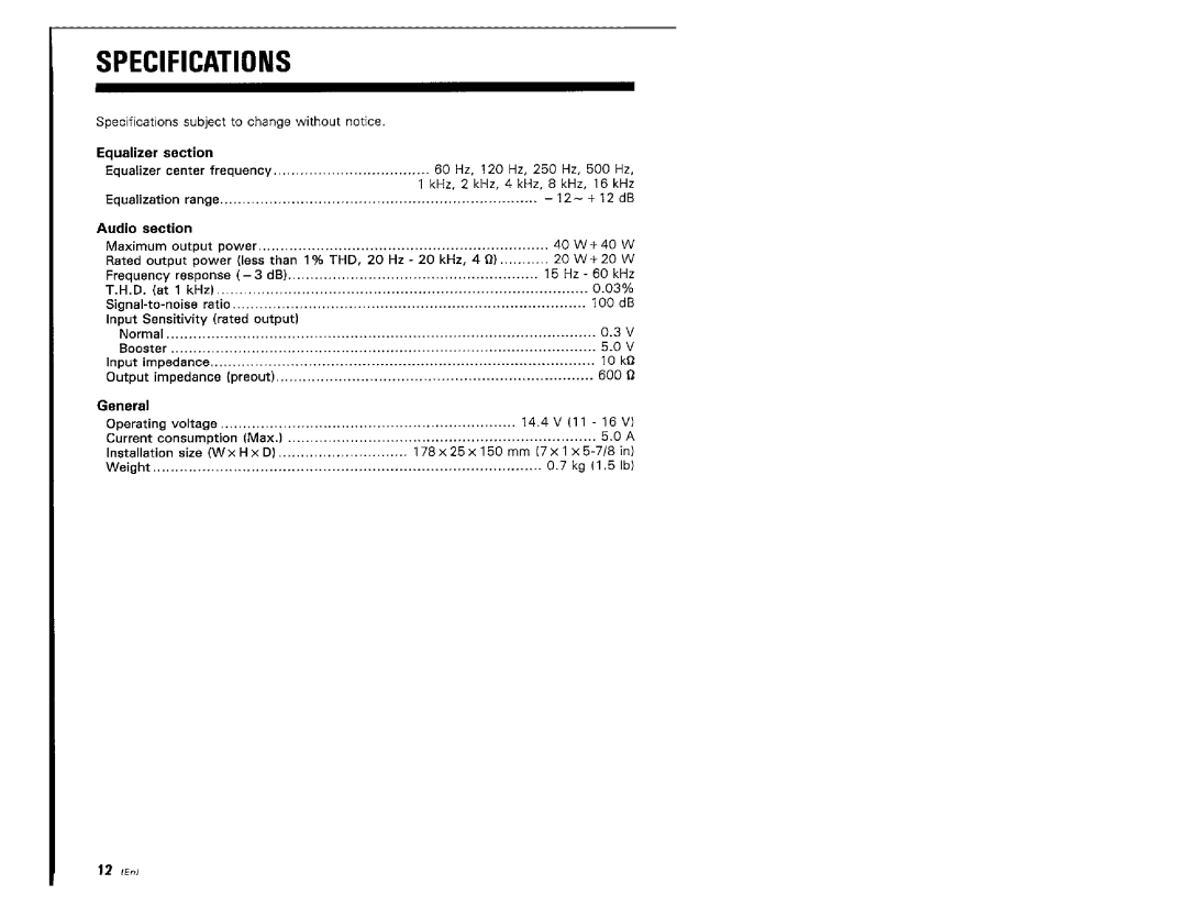 Kenwood KGC-4032 manual 