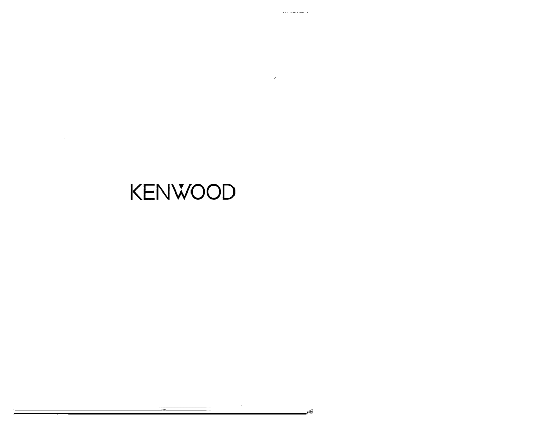 Kenwood KM-895 manual 