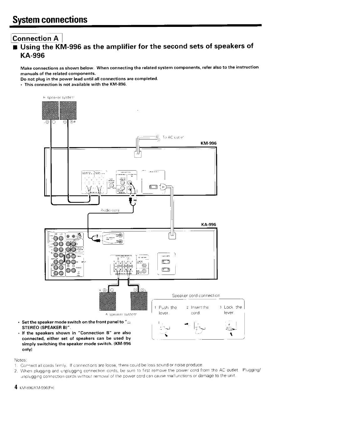 Kenwood KM-896, KM-996 manual 