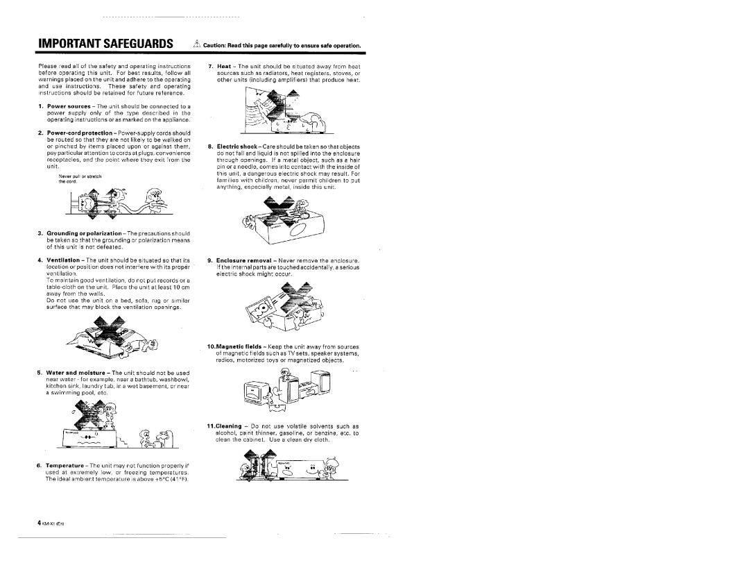 Kenwood KM-X1 manual 