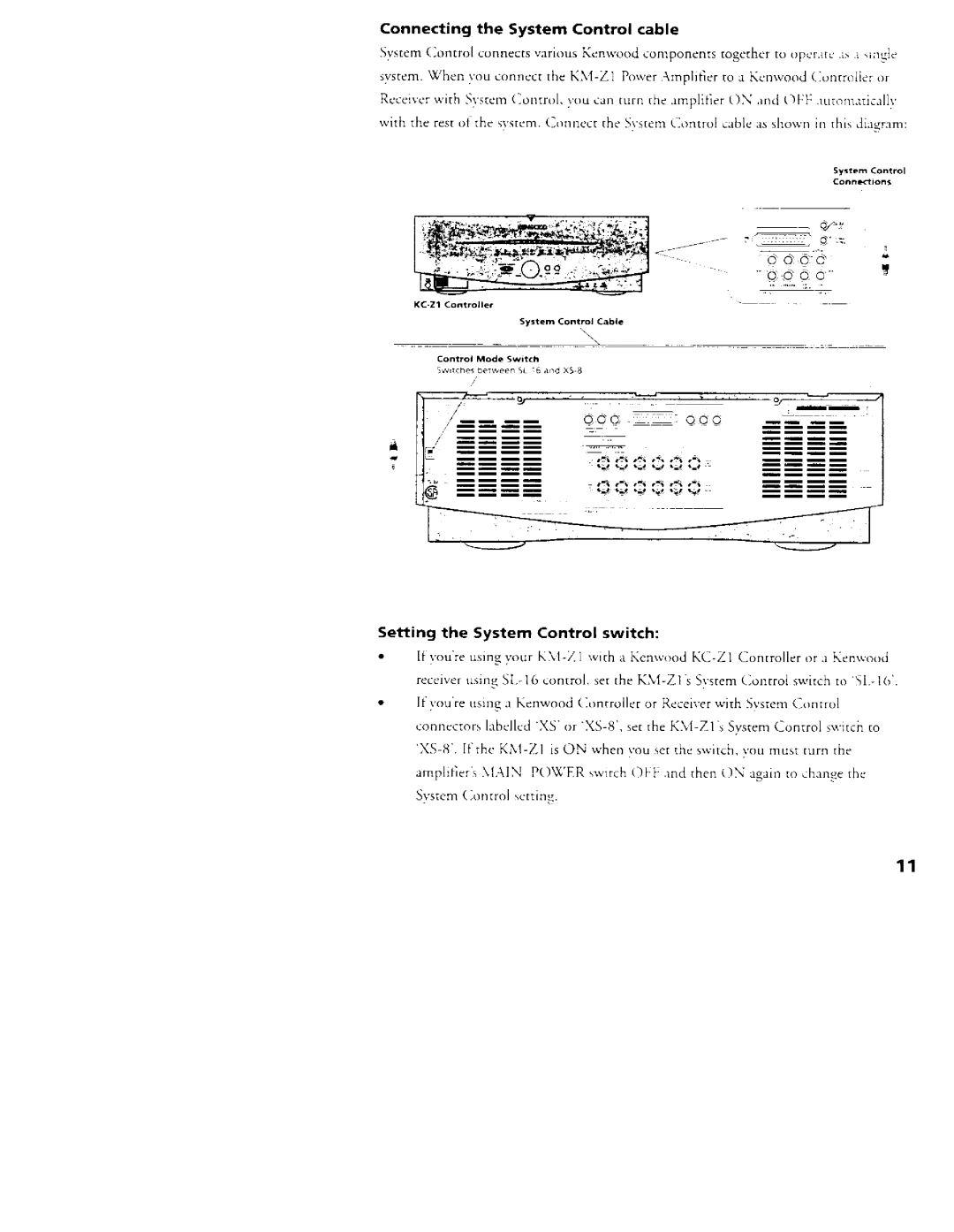 Kenwood KM-Z1 manual 