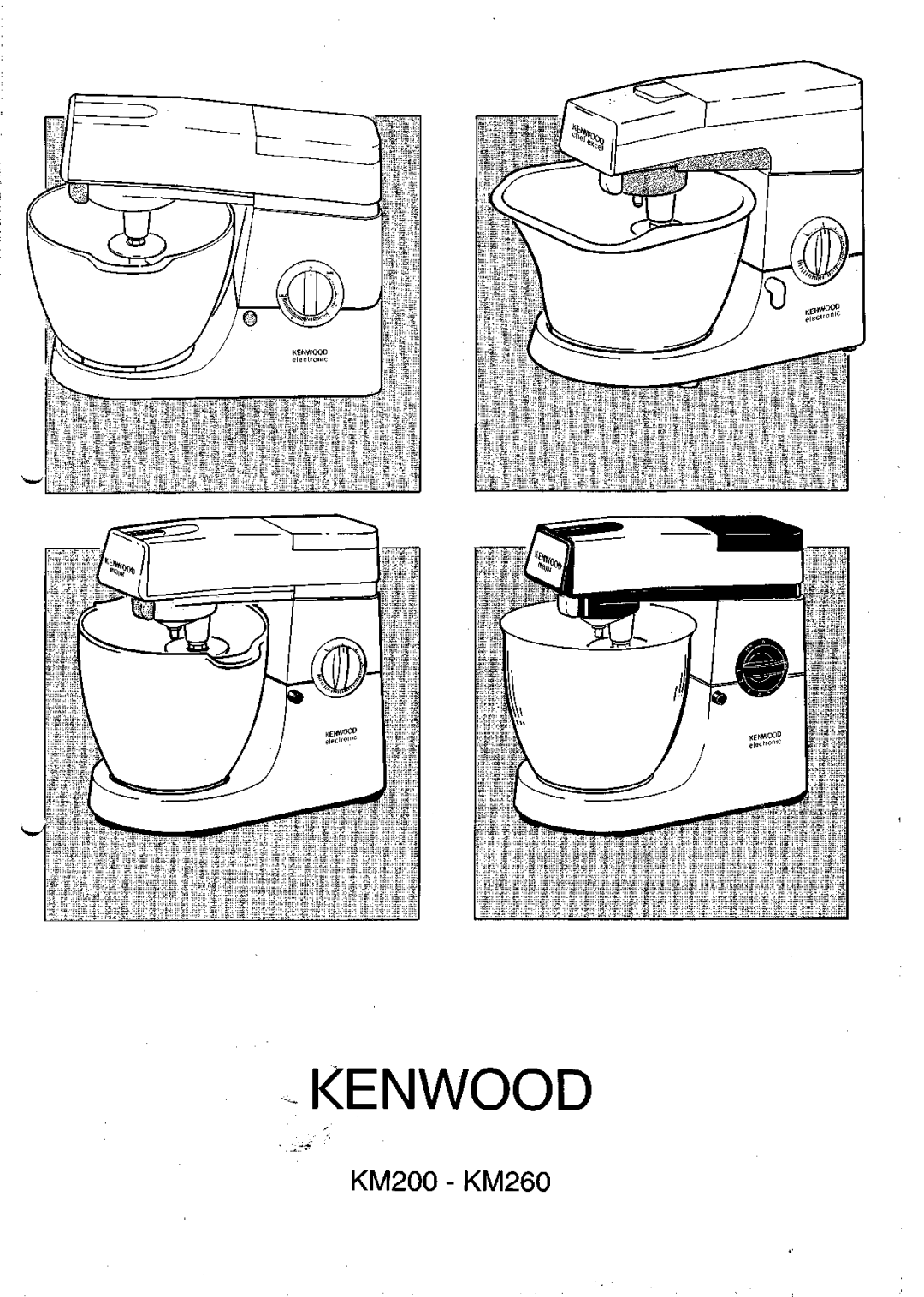 Kenwood manual KM200 - KM260, Kenwood 