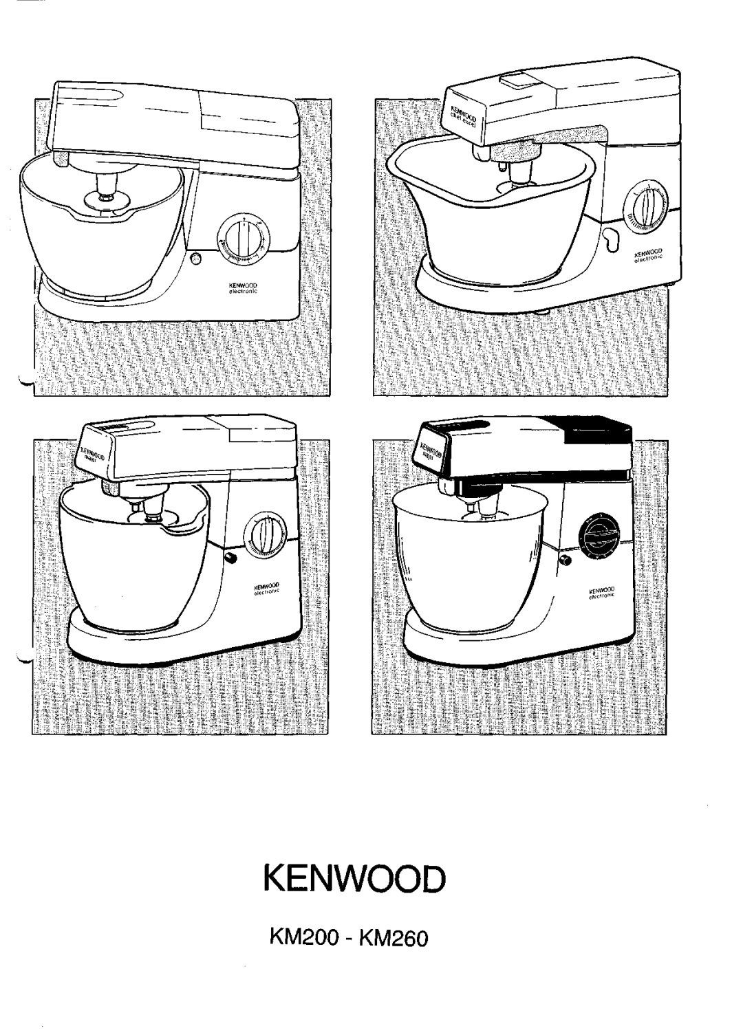 Kenwood manual Kenwood, KM200 - KM260 