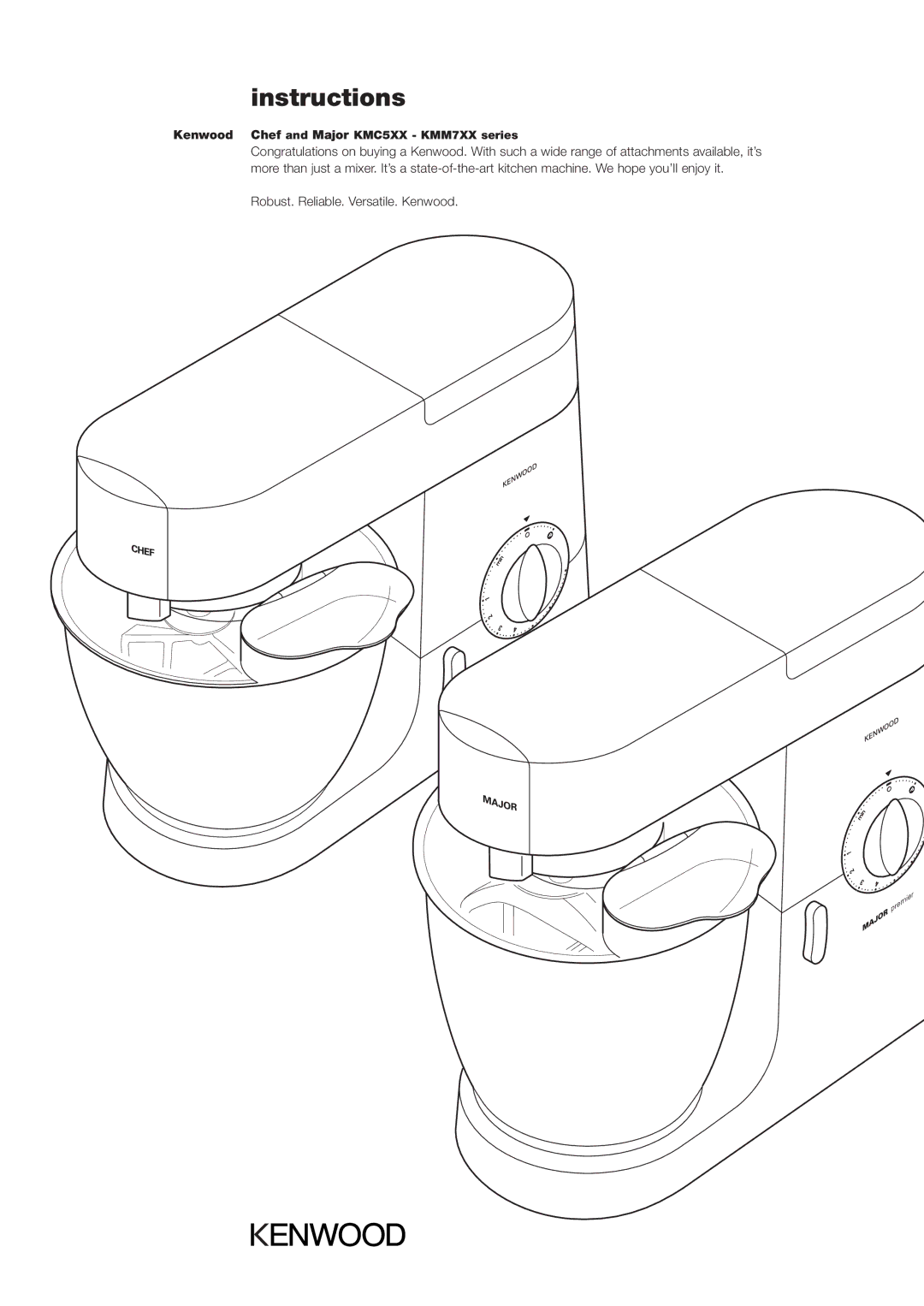 Kenwood KMM7XX, KMC5XX manual Instructions 