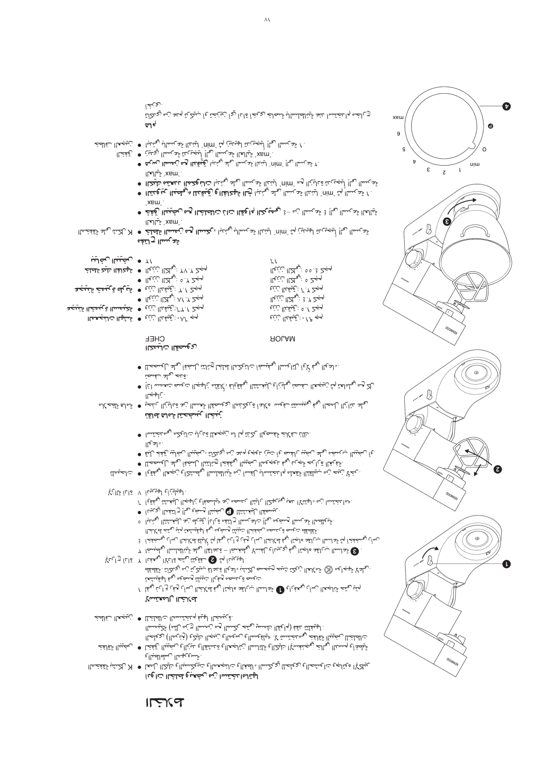 Kenwood KMM020, KMC010 manual ±H∑UÕ «∞ºd´W OU÷ «∞∂Oi, «∞JLOU‹ «∞IBuÈ, ≤IU ≥U±W ∞∑COd «∞ª∂e, Ôß∑FLU‰ «∞ªö 