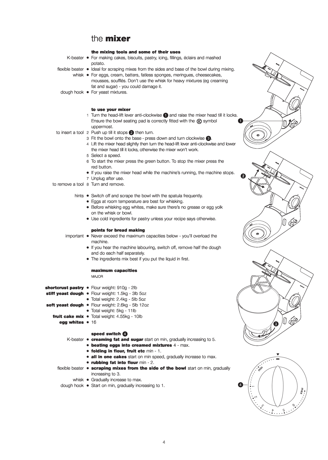 Kenwood KMP770 manual the mixer 
