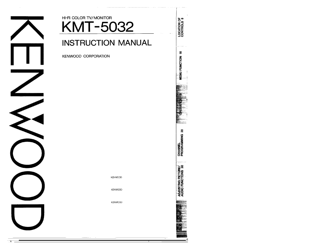 Kenwood KMT-5032 manual 