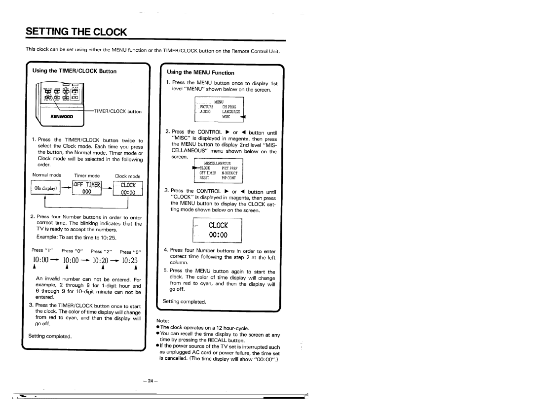 Kenwood KMT-5032 manual 