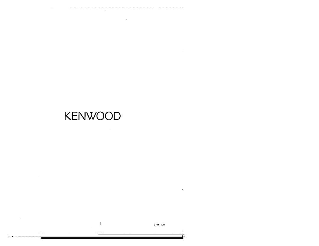 Kenwood KMT-5032 manual 