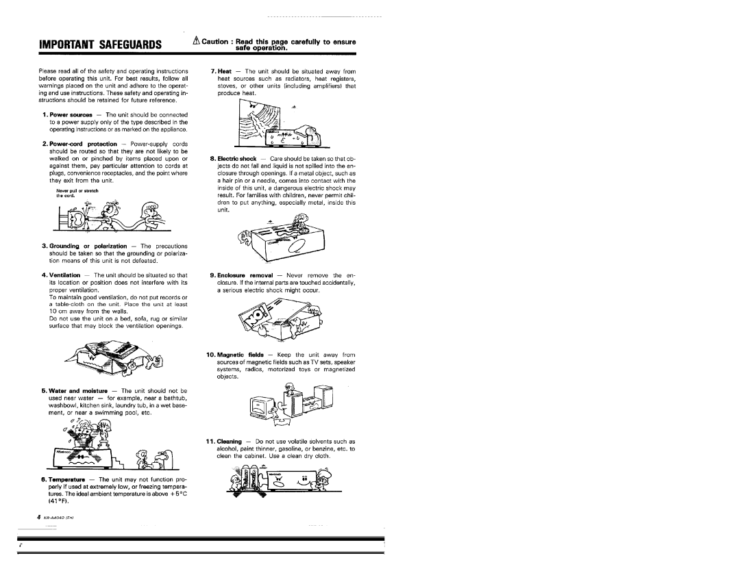 Kenwood KR-A4040 manual 