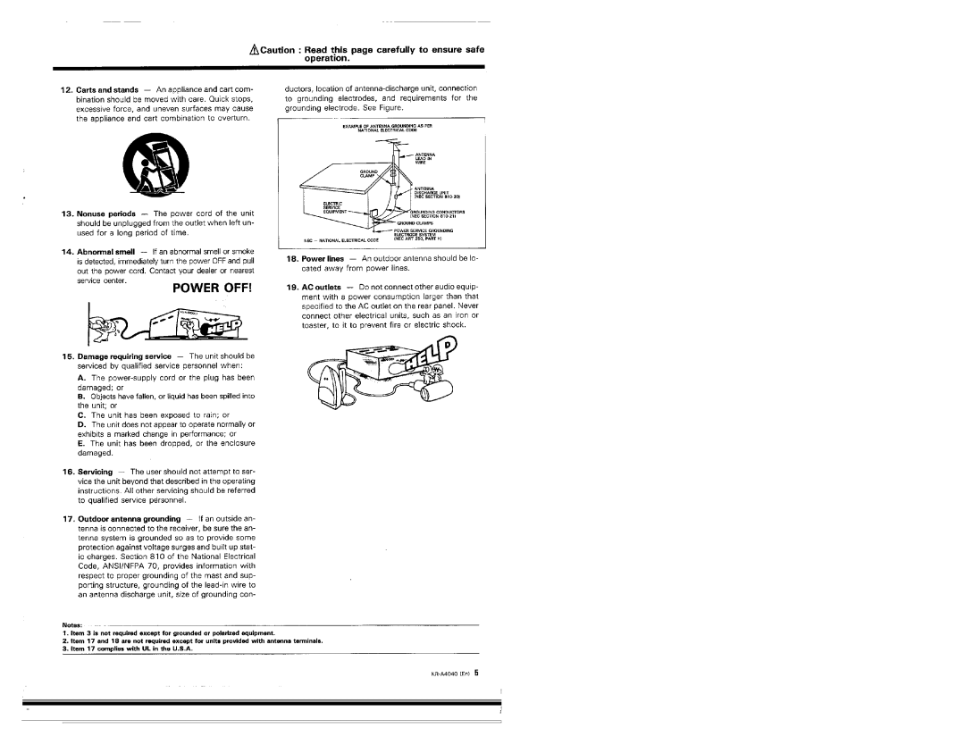 Kenwood KR-A4040 manual 