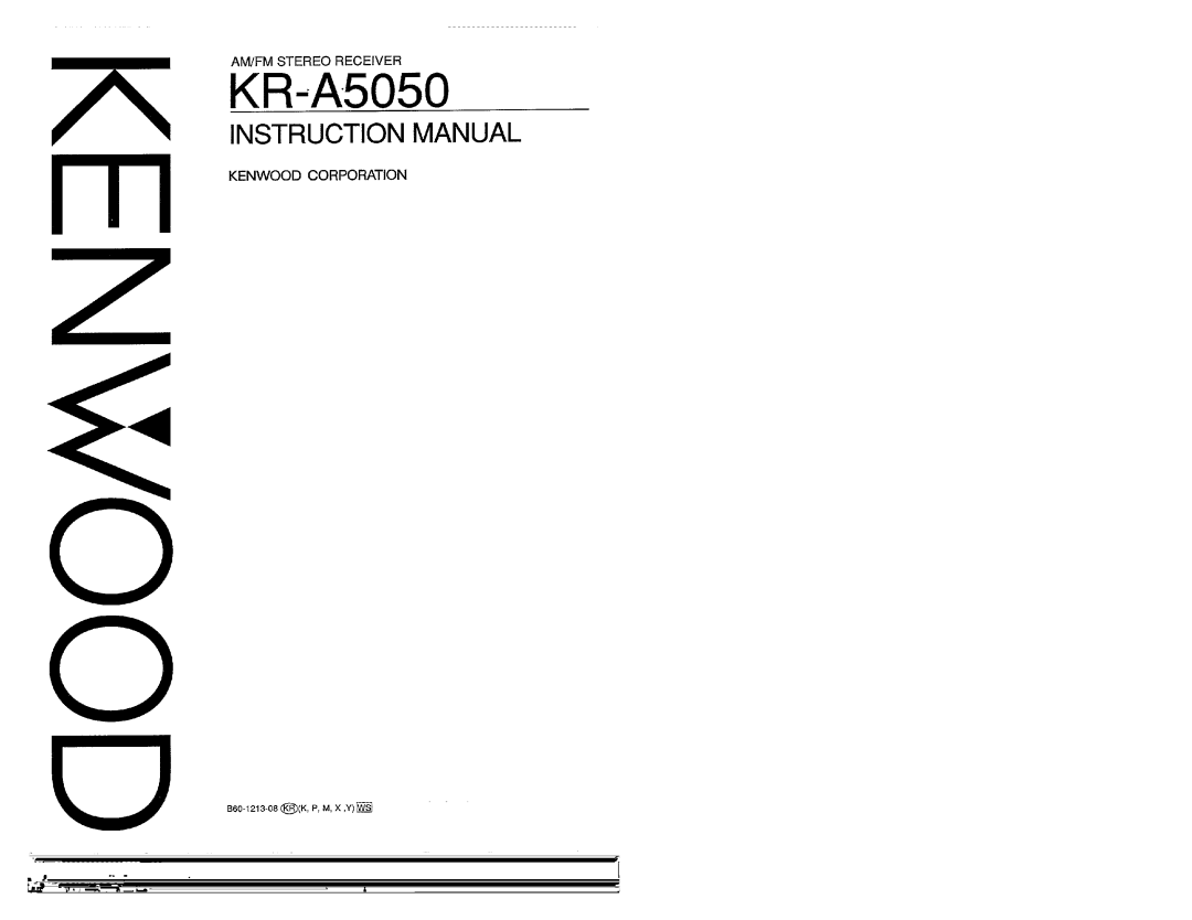 Kenwood KR-A5050 manual 