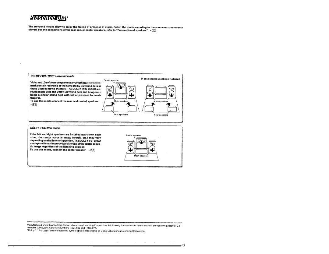 Kenwood KR-694, KR-V5560 manual 