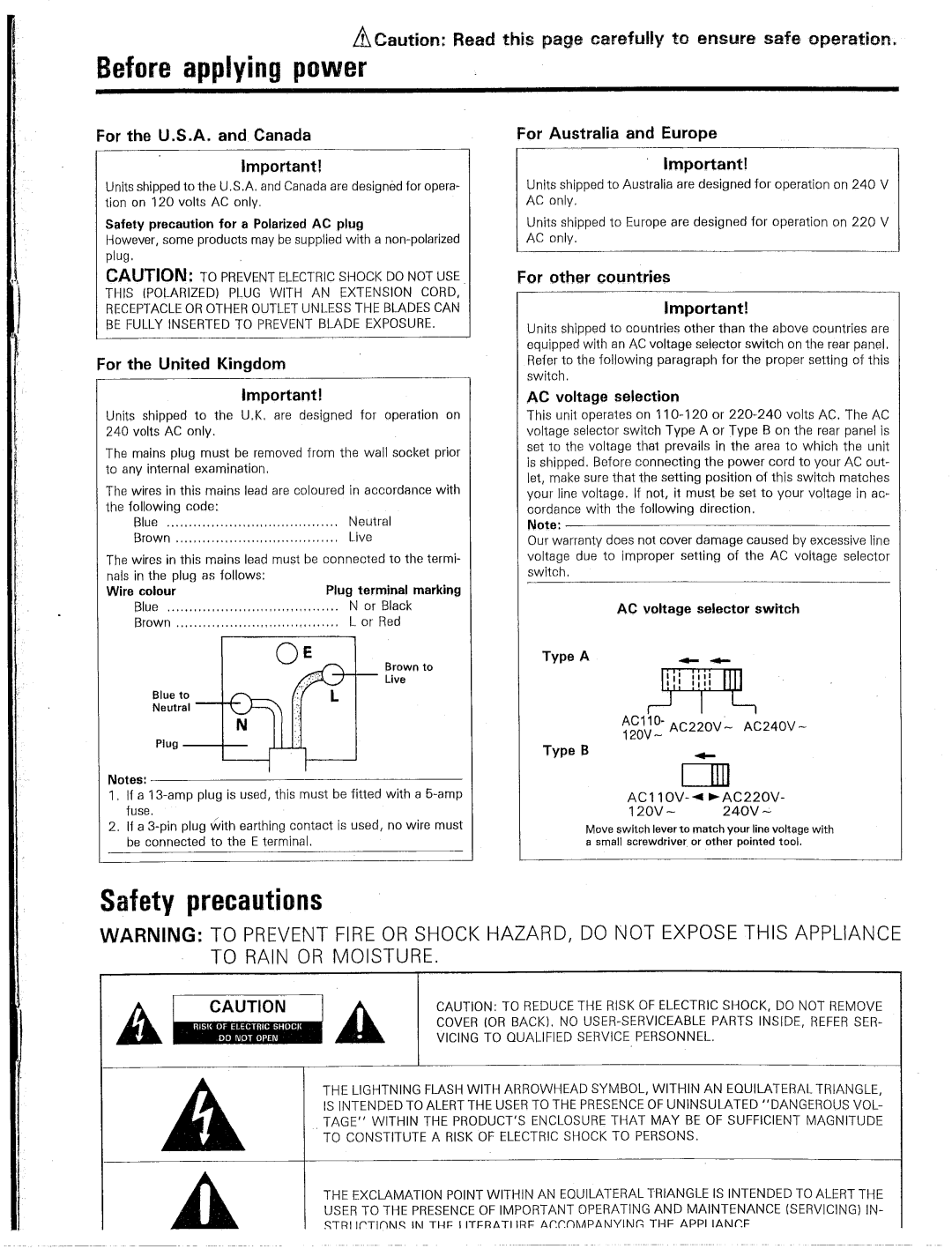 Kenwood KR-V9020 manual 