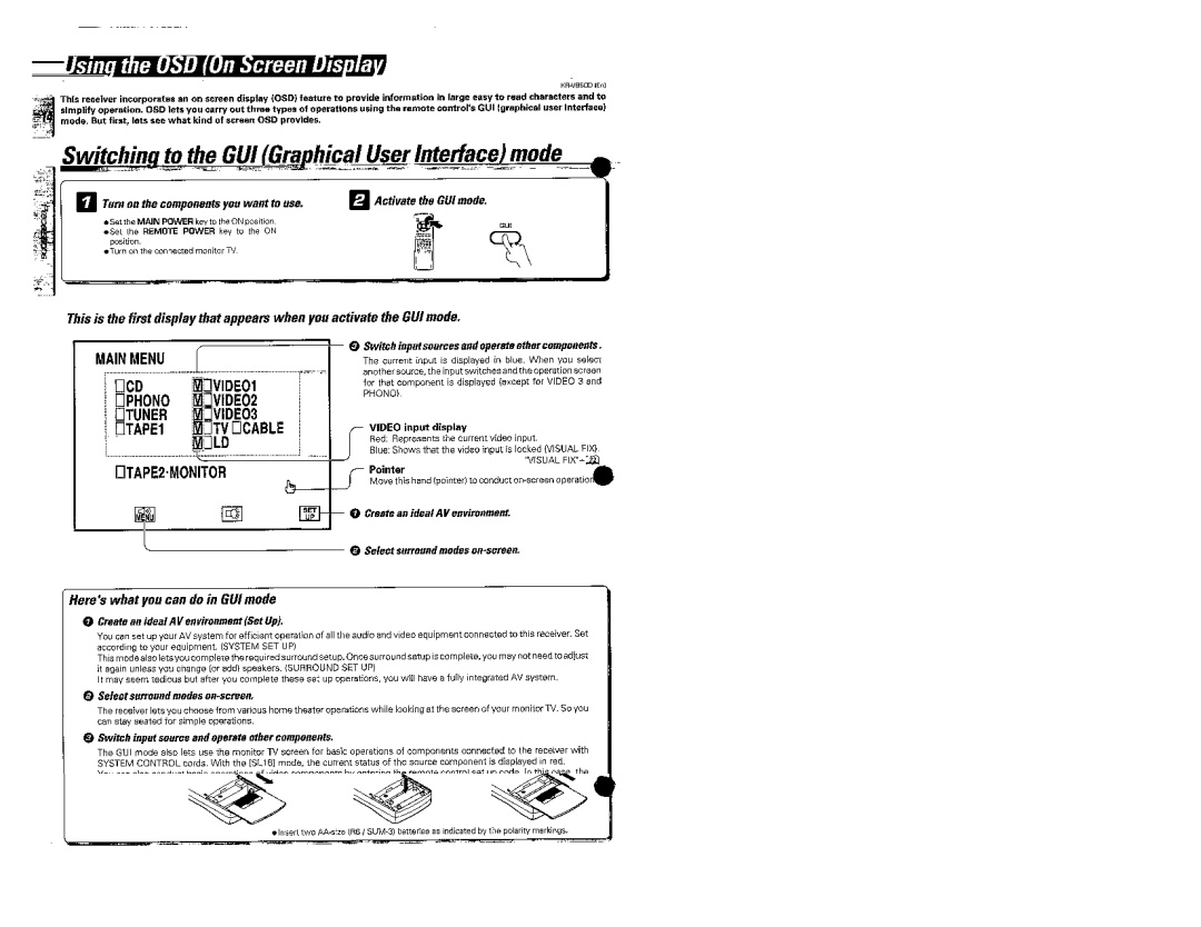 Kenwood KR-V990D manual 