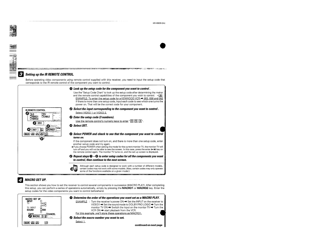 Kenwood KR-V990D manual 