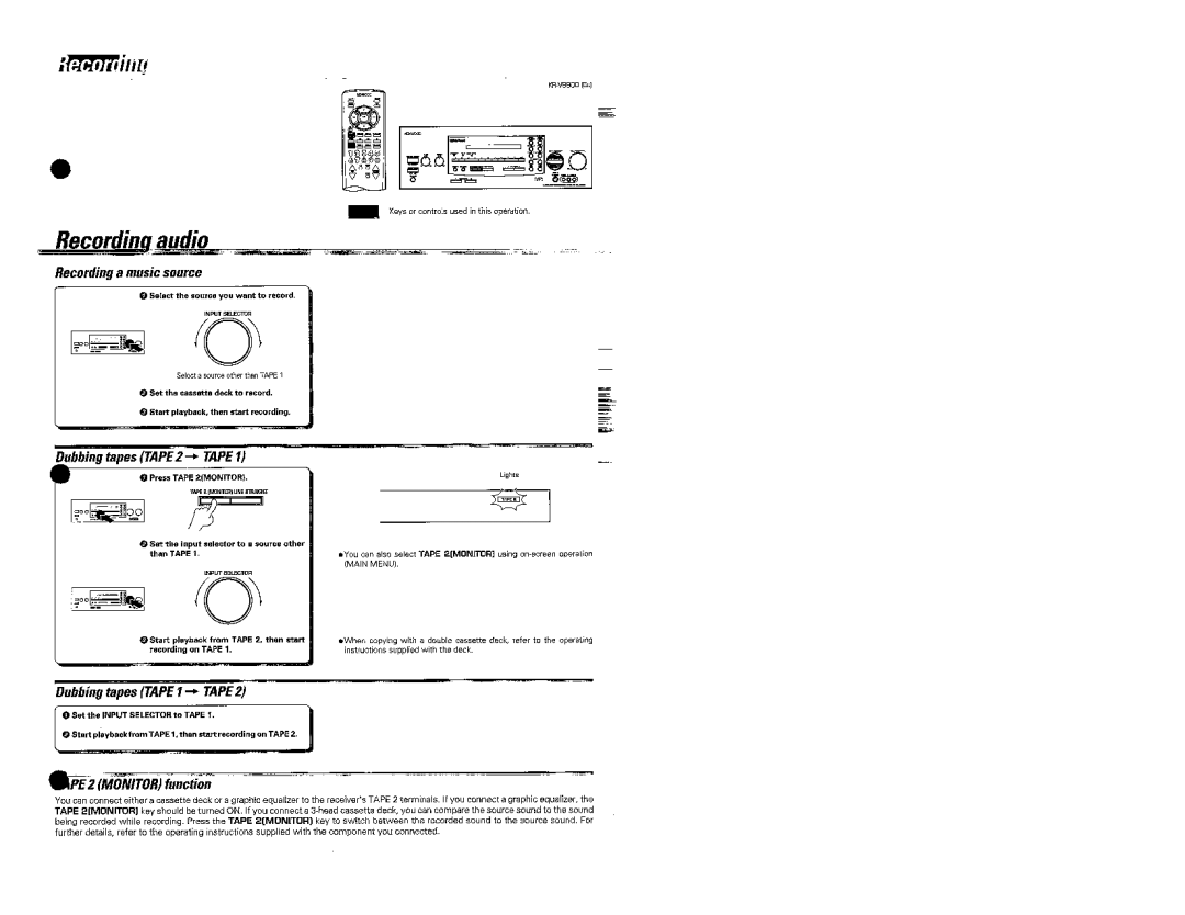 Kenwood KR-V990D manual 