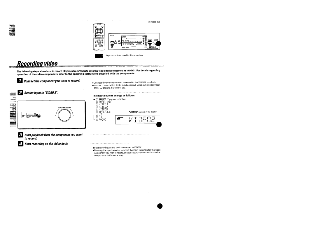 Kenwood KR-V990D manual 