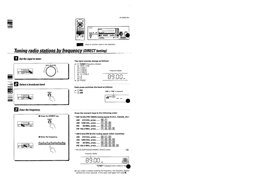 Kenwood KR-V990D manual 